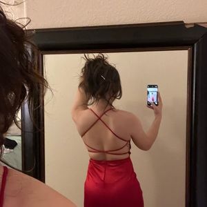 Windsor back less prom dress size XS, only wore once